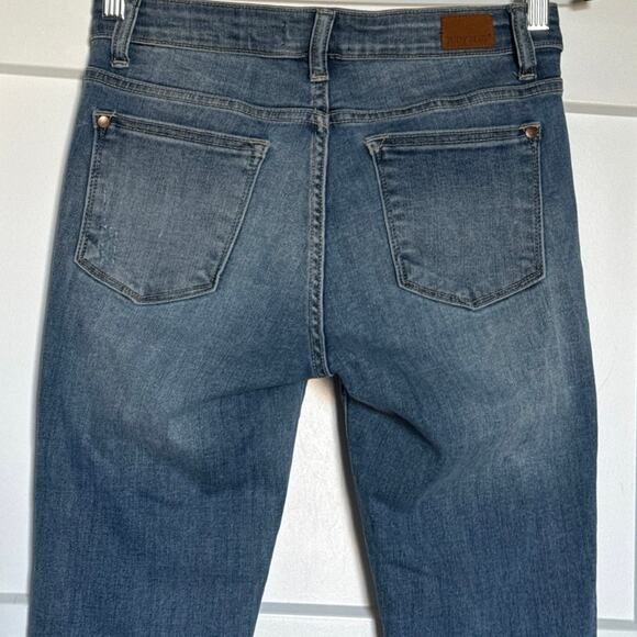 Judy Blue Women’s Camo Patch Skinny Jeans Distressed Size 7/28 JB82109MD - Picture 10 of 15